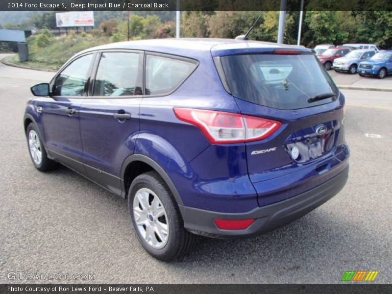 Deep Impact Blue / Charcoal Black 2014 Ford Escape S