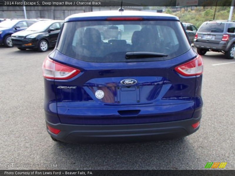 Deep Impact Blue / Charcoal Black 2014 Ford Escape S