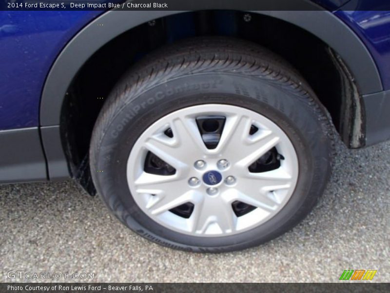 Deep Impact Blue / Charcoal Black 2014 Ford Escape S