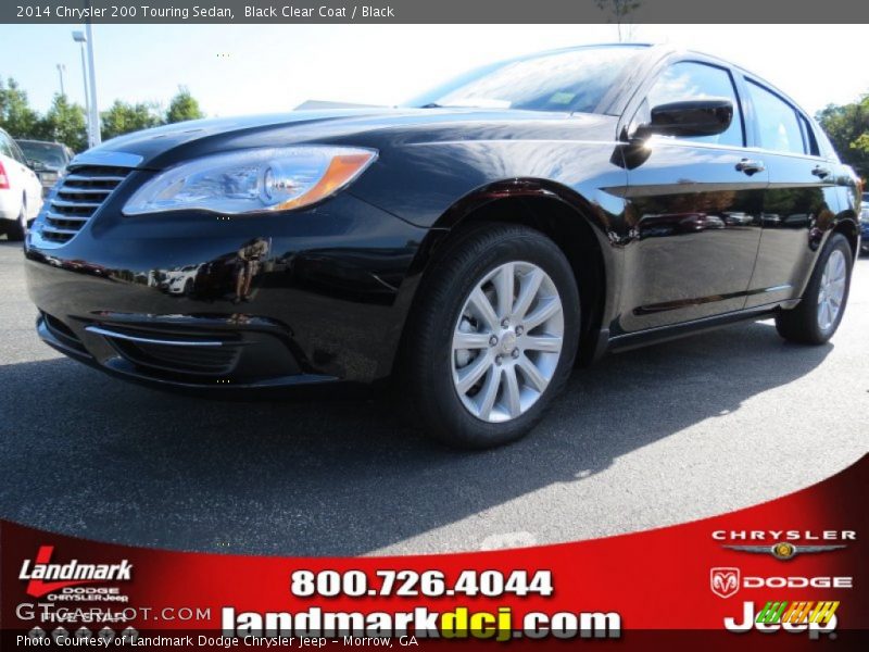 Black Clear Coat / Black 2014 Chrysler 200 Touring Sedan