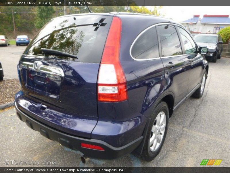 Royal Blue Pearl / Gray 2009 Honda CR-V EX 4WD