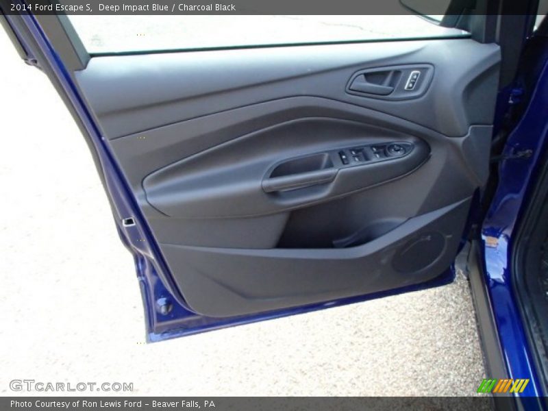 Deep Impact Blue / Charcoal Black 2014 Ford Escape S
