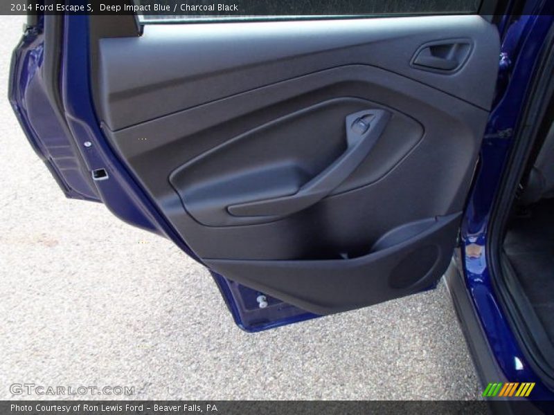 Deep Impact Blue / Charcoal Black 2014 Ford Escape S
