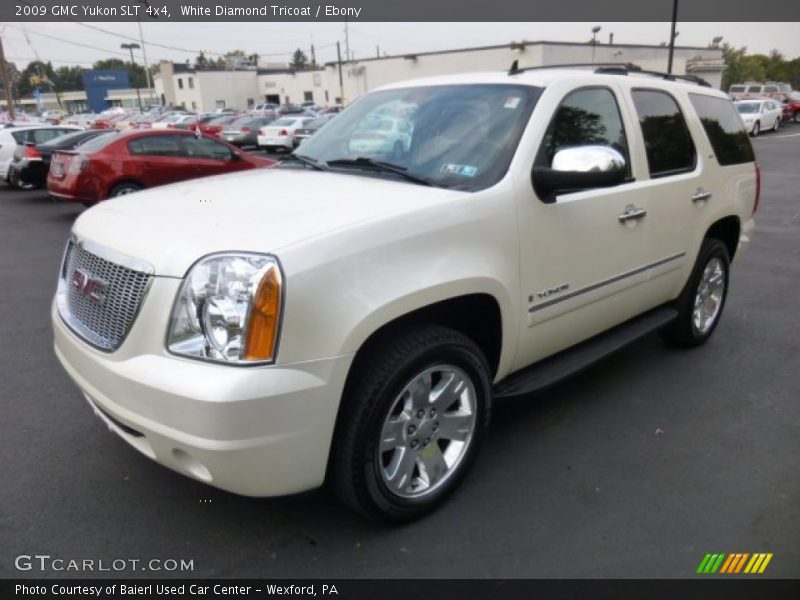 White Diamond Tricoat / Ebony 2009 GMC Yukon SLT 4x4