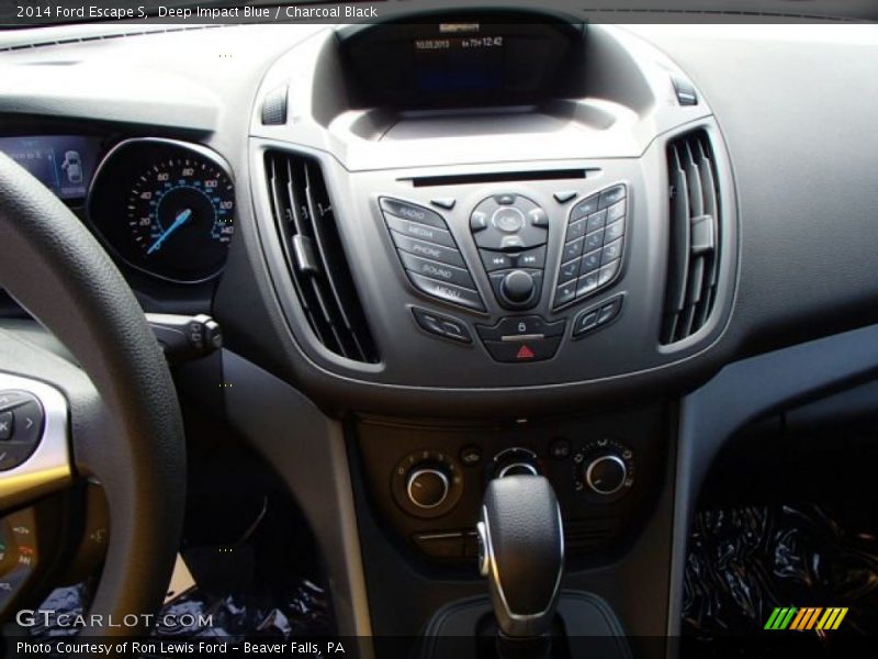 Deep Impact Blue / Charcoal Black 2014 Ford Escape S