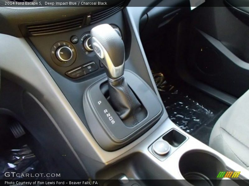 Deep Impact Blue / Charcoal Black 2014 Ford Escape S