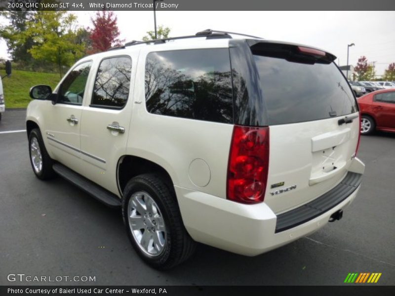 White Diamond Tricoat / Ebony 2009 GMC Yukon SLT 4x4