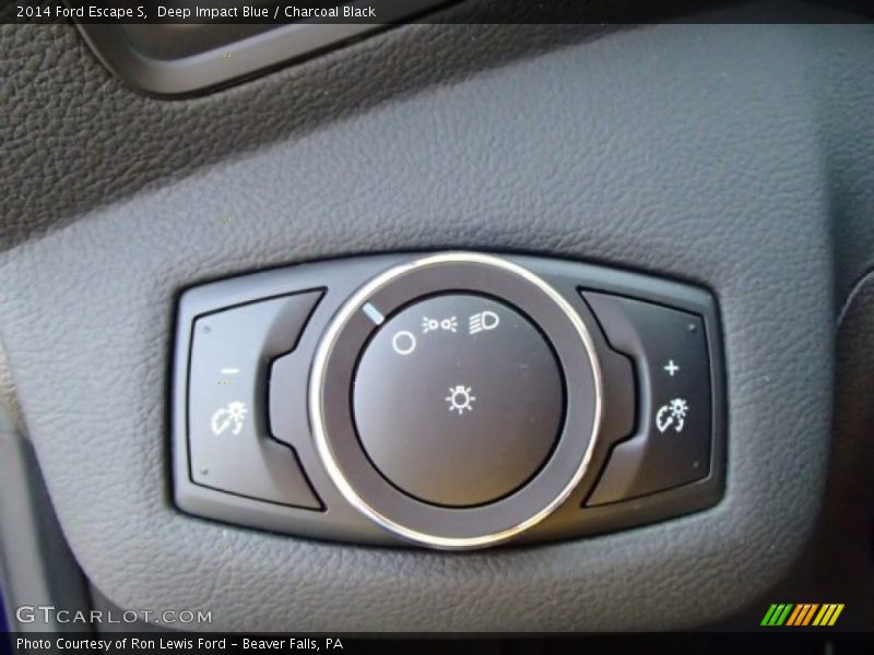 Deep Impact Blue / Charcoal Black 2014 Ford Escape S