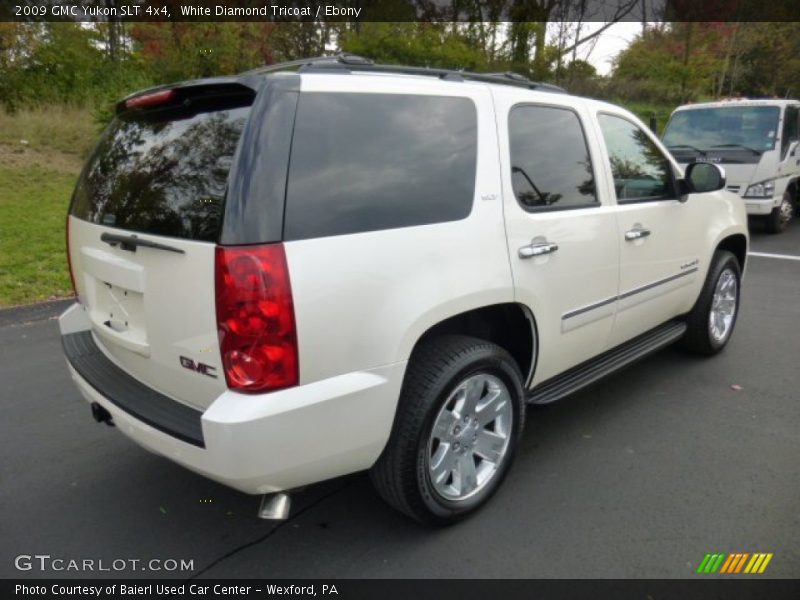 White Diamond Tricoat / Ebony 2009 GMC Yukon SLT 4x4