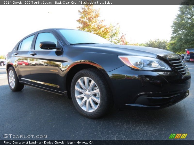 Black Clear Coat / Black/Light Frost Beige 2014 Chrysler 200 Touring Sedan