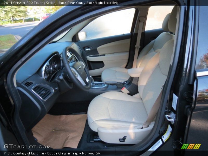 Black Clear Coat / Black/Light Frost Beige 2014 Chrysler 200 Touring Sedan