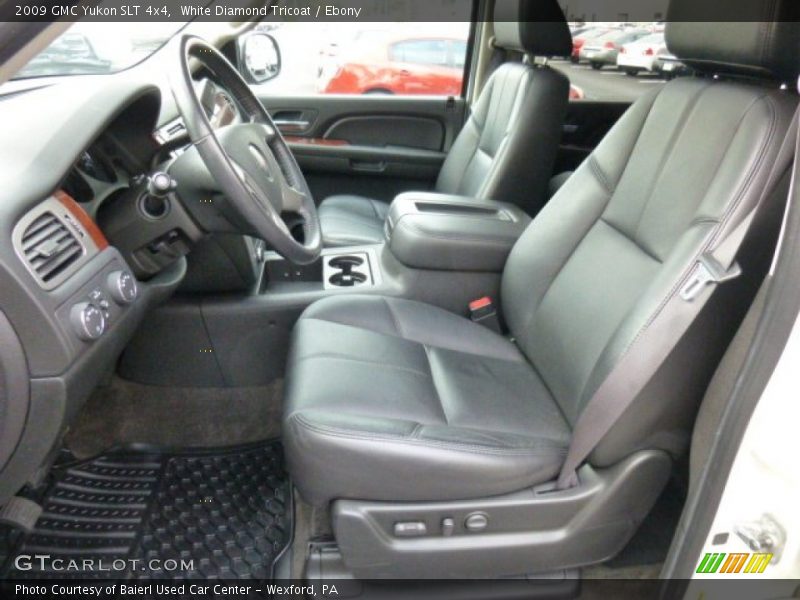 White Diamond Tricoat / Ebony 2009 GMC Yukon SLT 4x4