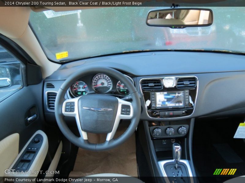 Black Clear Coat / Black/Light Frost Beige 2014 Chrysler 200 Touring Sedan