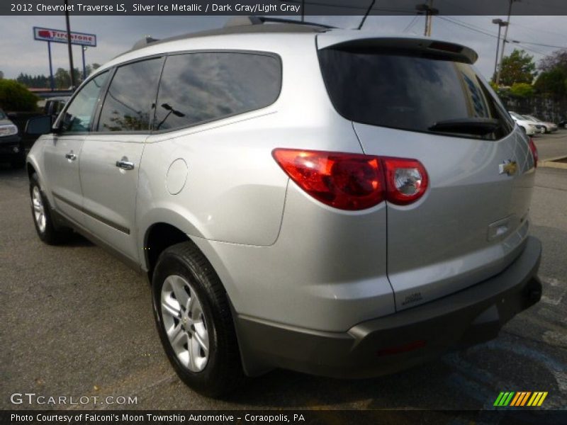 Silver Ice Metallic / Dark Gray/Light Gray 2012 Chevrolet Traverse LS
