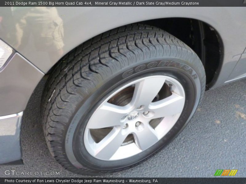 Mineral Gray Metallic / Dark Slate Gray/Medium Graystone 2011 Dodge Ram 1500 Big Horn Quad Cab 4x4