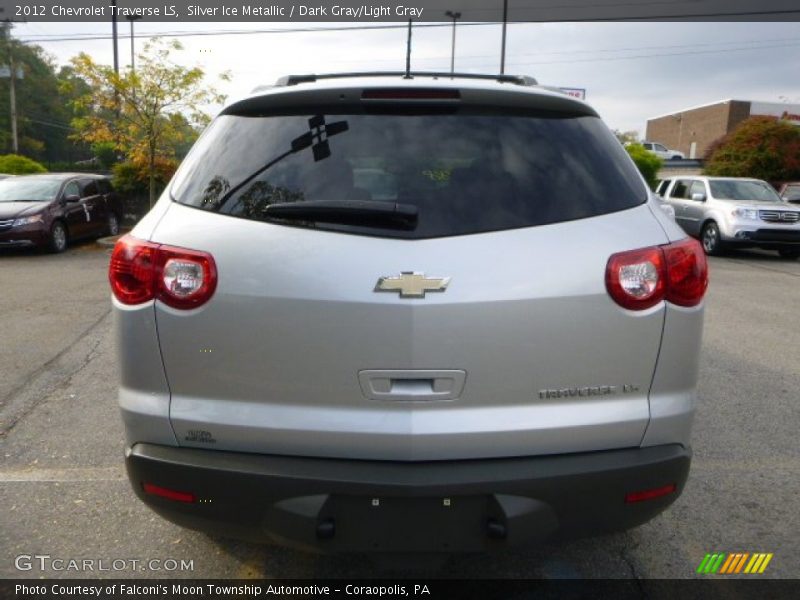 Silver Ice Metallic / Dark Gray/Light Gray 2012 Chevrolet Traverse LS