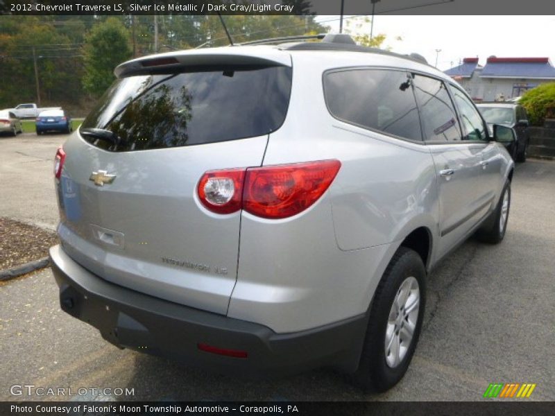 Silver Ice Metallic / Dark Gray/Light Gray 2012 Chevrolet Traverse LS