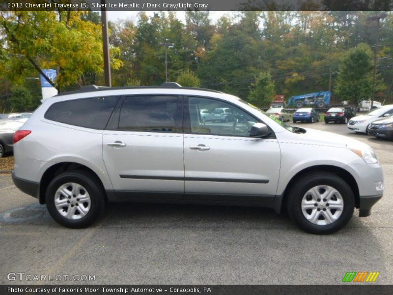 Silver Ice Metallic / Dark Gray/Light Gray 2012 Chevrolet Traverse LS