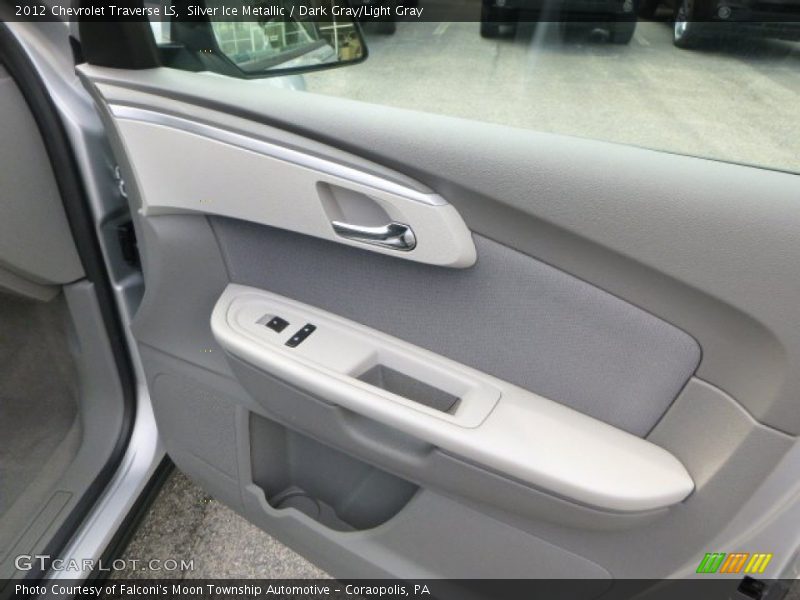 Silver Ice Metallic / Dark Gray/Light Gray 2012 Chevrolet Traverse LS