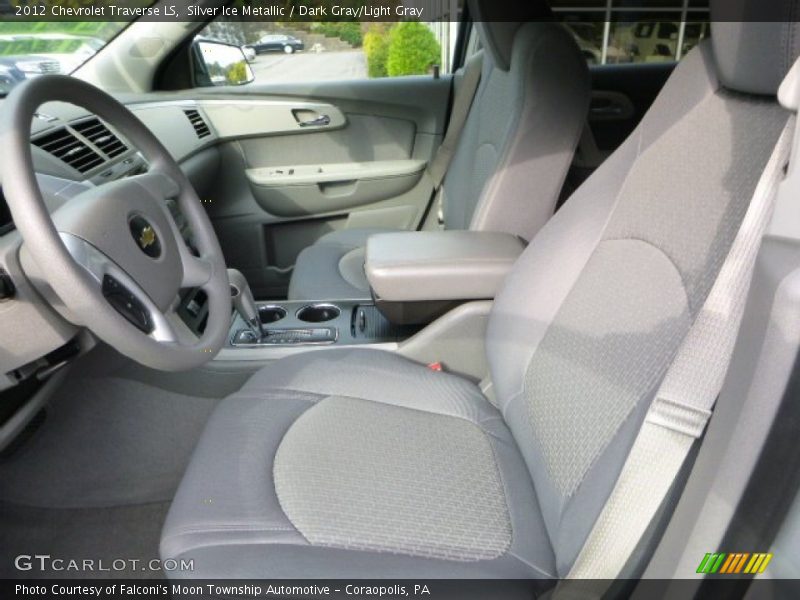 Silver Ice Metallic / Dark Gray/Light Gray 2012 Chevrolet Traverse LS