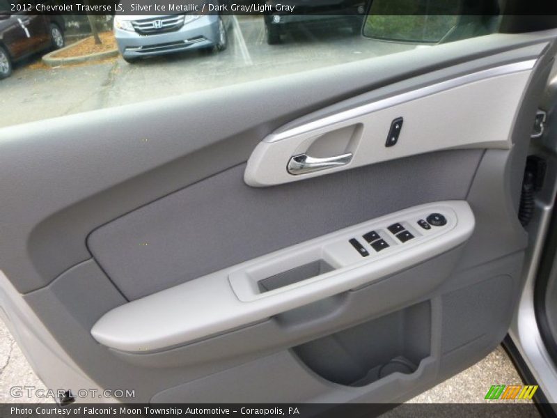Silver Ice Metallic / Dark Gray/Light Gray 2012 Chevrolet Traverse LS