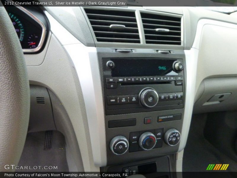 Silver Ice Metallic / Dark Gray/Light Gray 2012 Chevrolet Traverse LS