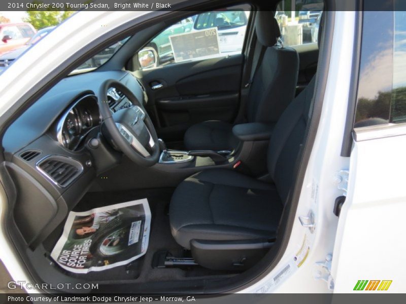 Bright White / Black 2014 Chrysler 200 Touring Sedan