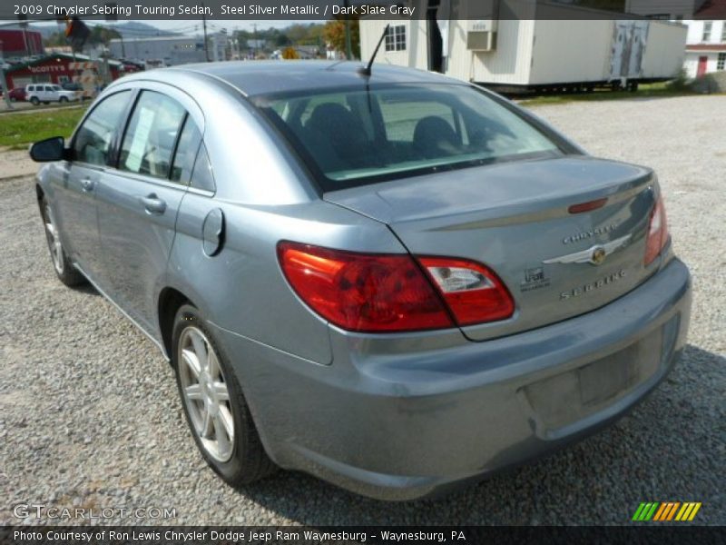 Steel Silver Metallic / Dark Slate Gray 2009 Chrysler Sebring Touring Sedan