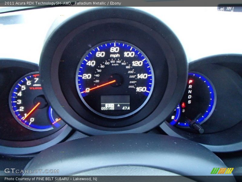 Palladium Metallic / Ebony 2011 Acura RDX Technology SH-AWD