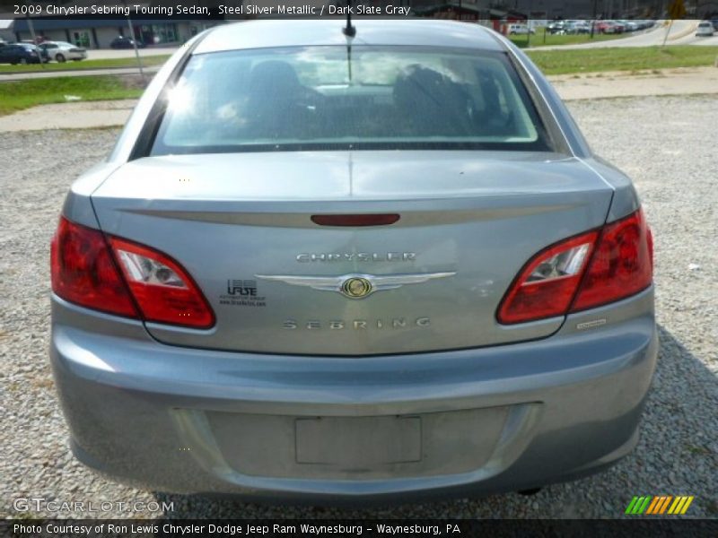 Steel Silver Metallic / Dark Slate Gray 2009 Chrysler Sebring Touring Sedan