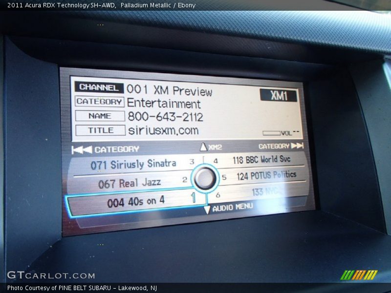 Palladium Metallic / Ebony 2011 Acura RDX Technology SH-AWD