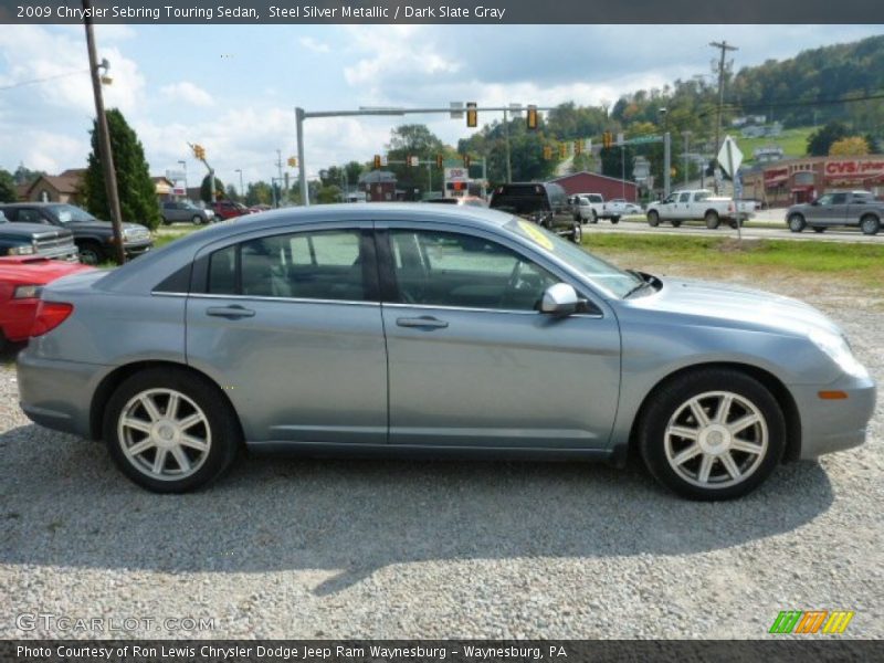 Steel Silver Metallic / Dark Slate Gray 2009 Chrysler Sebring Touring Sedan