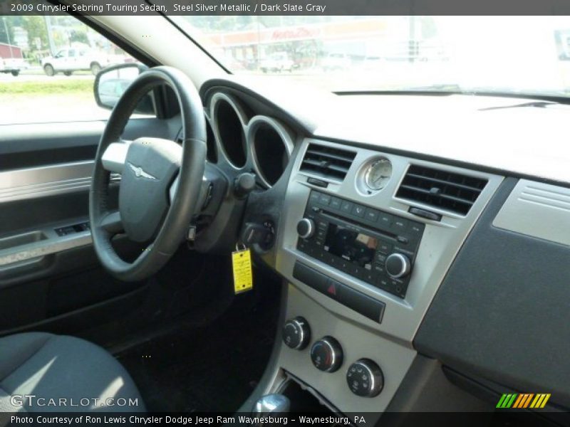 Steel Silver Metallic / Dark Slate Gray 2009 Chrysler Sebring Touring Sedan