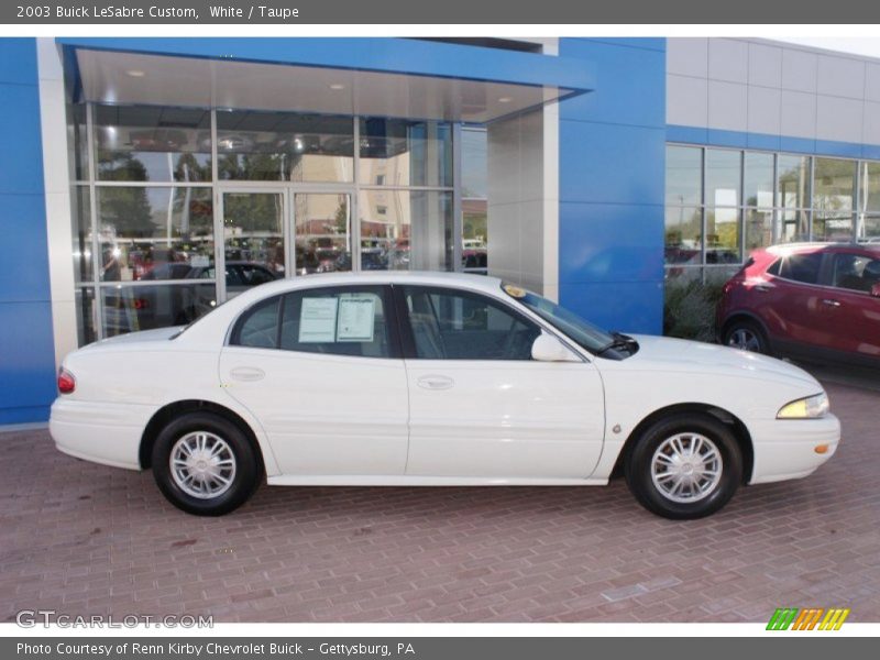 White / Taupe 2003 Buick LeSabre Custom