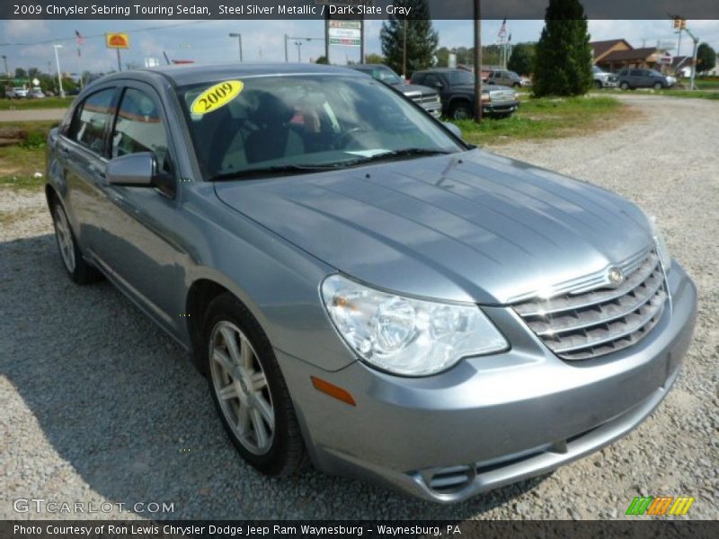 Steel Silver Metallic / Dark Slate Gray 2009 Chrysler Sebring Touring Sedan