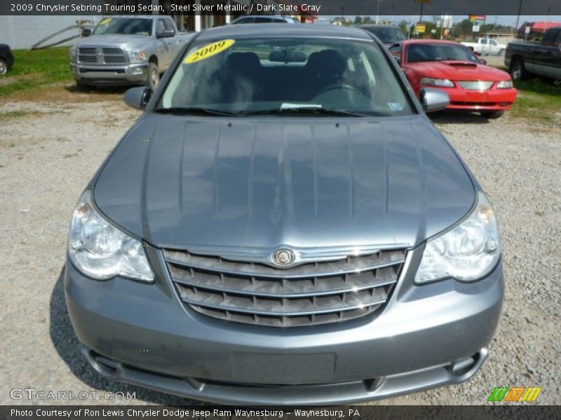 Steel Silver Metallic / Dark Slate Gray 2009 Chrysler Sebring Touring Sedan