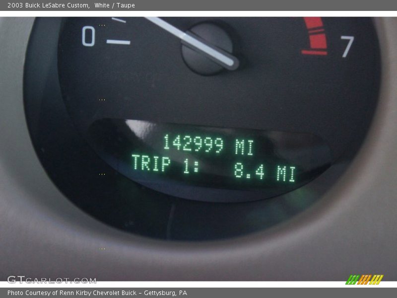 White / Taupe 2003 Buick LeSabre Custom