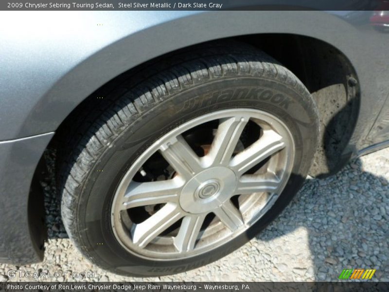 Steel Silver Metallic / Dark Slate Gray 2009 Chrysler Sebring Touring Sedan