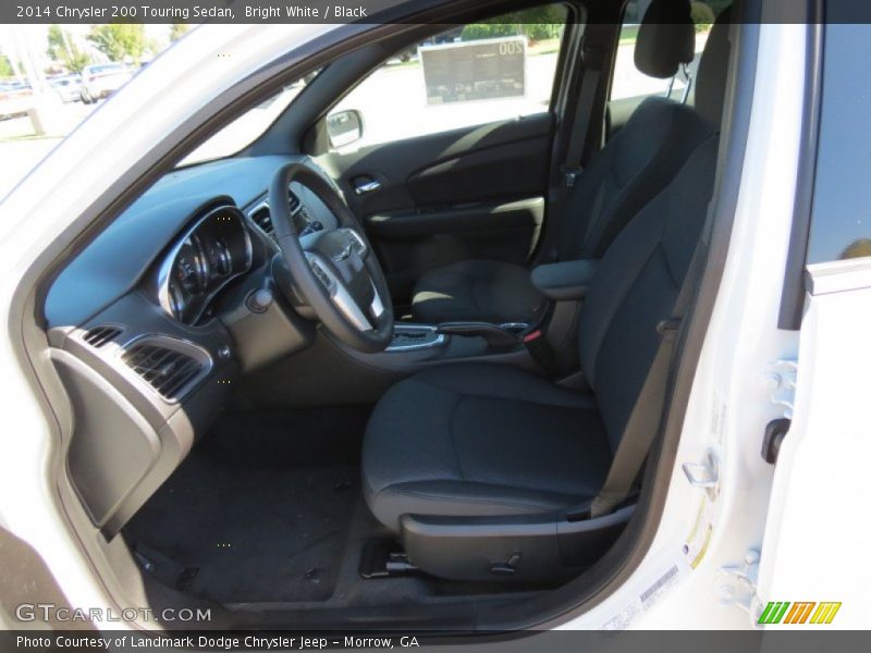 Bright White / Black 2014 Chrysler 200 Touring Sedan