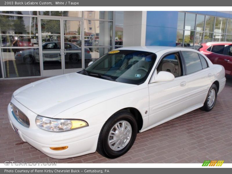 White / Taupe 2003 Buick LeSabre Custom