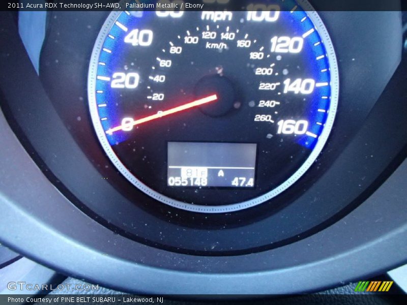 Palladium Metallic / Ebony 2011 Acura RDX Technology SH-AWD