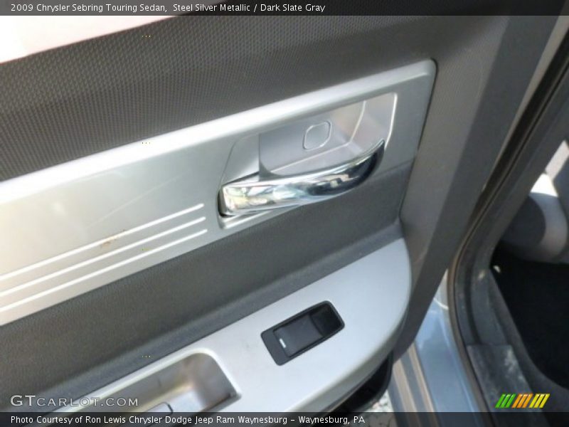 Steel Silver Metallic / Dark Slate Gray 2009 Chrysler Sebring Touring Sedan