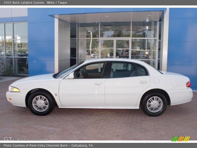White / Taupe 2003 Buick LeSabre Custom