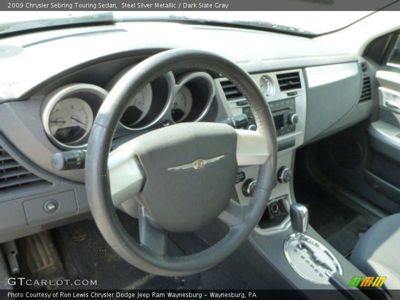 Steel Silver Metallic / Dark Slate Gray 2009 Chrysler Sebring Touring Sedan