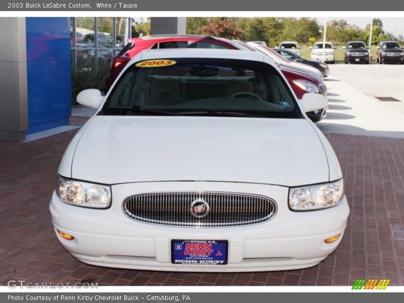 White / Taupe 2003 Buick LeSabre Custom
