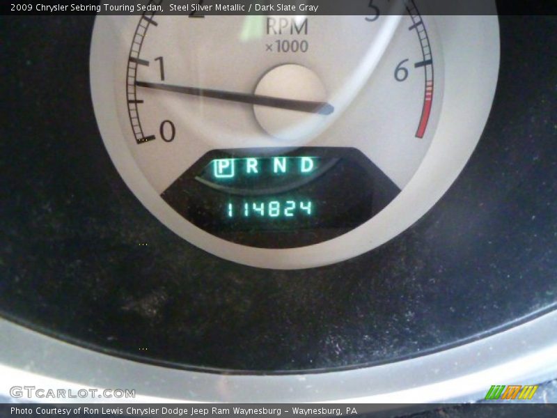 Steel Silver Metallic / Dark Slate Gray 2009 Chrysler Sebring Touring Sedan