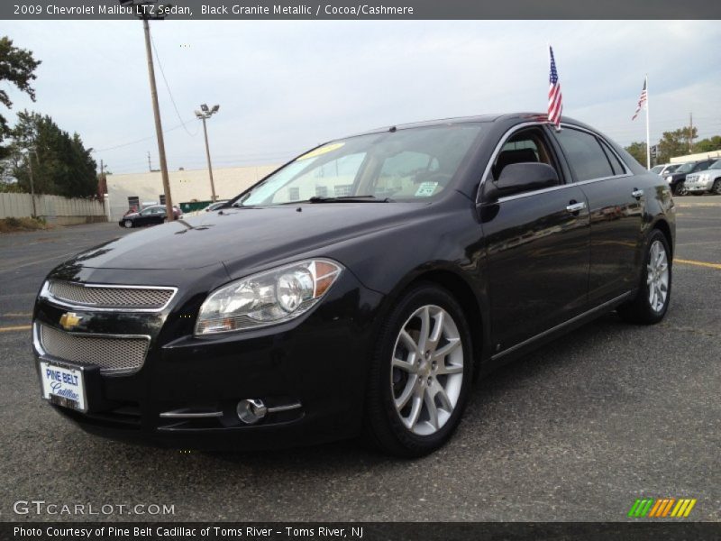 Black Granite Metallic / Cocoa/Cashmere 2009 Chevrolet Malibu LTZ Sedan