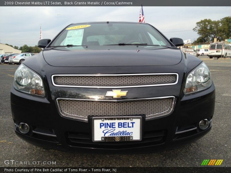 Black Granite Metallic / Cocoa/Cashmere 2009 Chevrolet Malibu LTZ Sedan