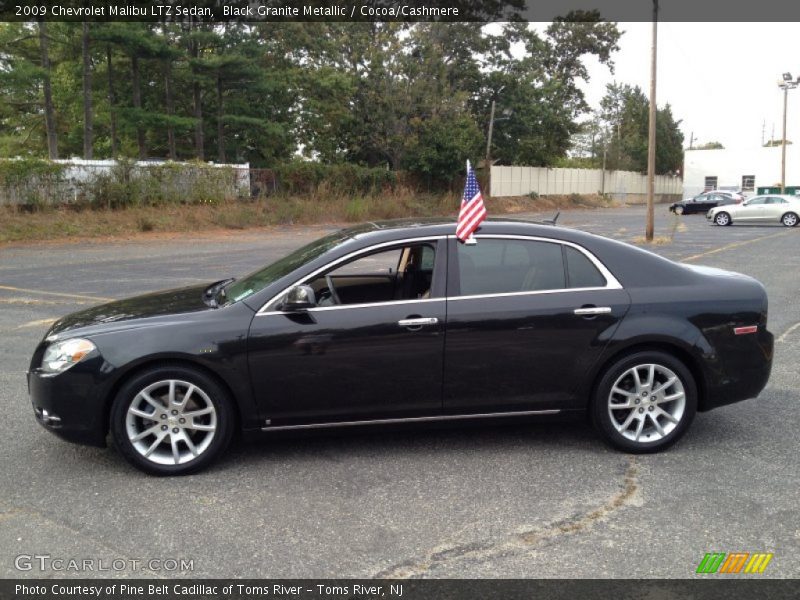 Black Granite Metallic / Cocoa/Cashmere 2009 Chevrolet Malibu LTZ Sedan