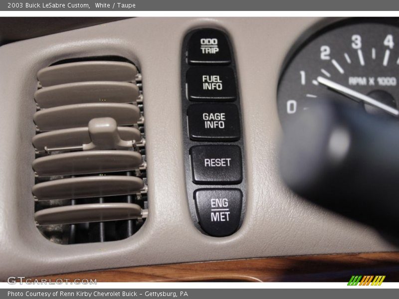 White / Taupe 2003 Buick LeSabre Custom